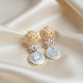 Aros Antique perlas & racimo