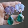 Aros Orquidea Lila Verde