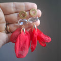 Aros Cecilia rojos