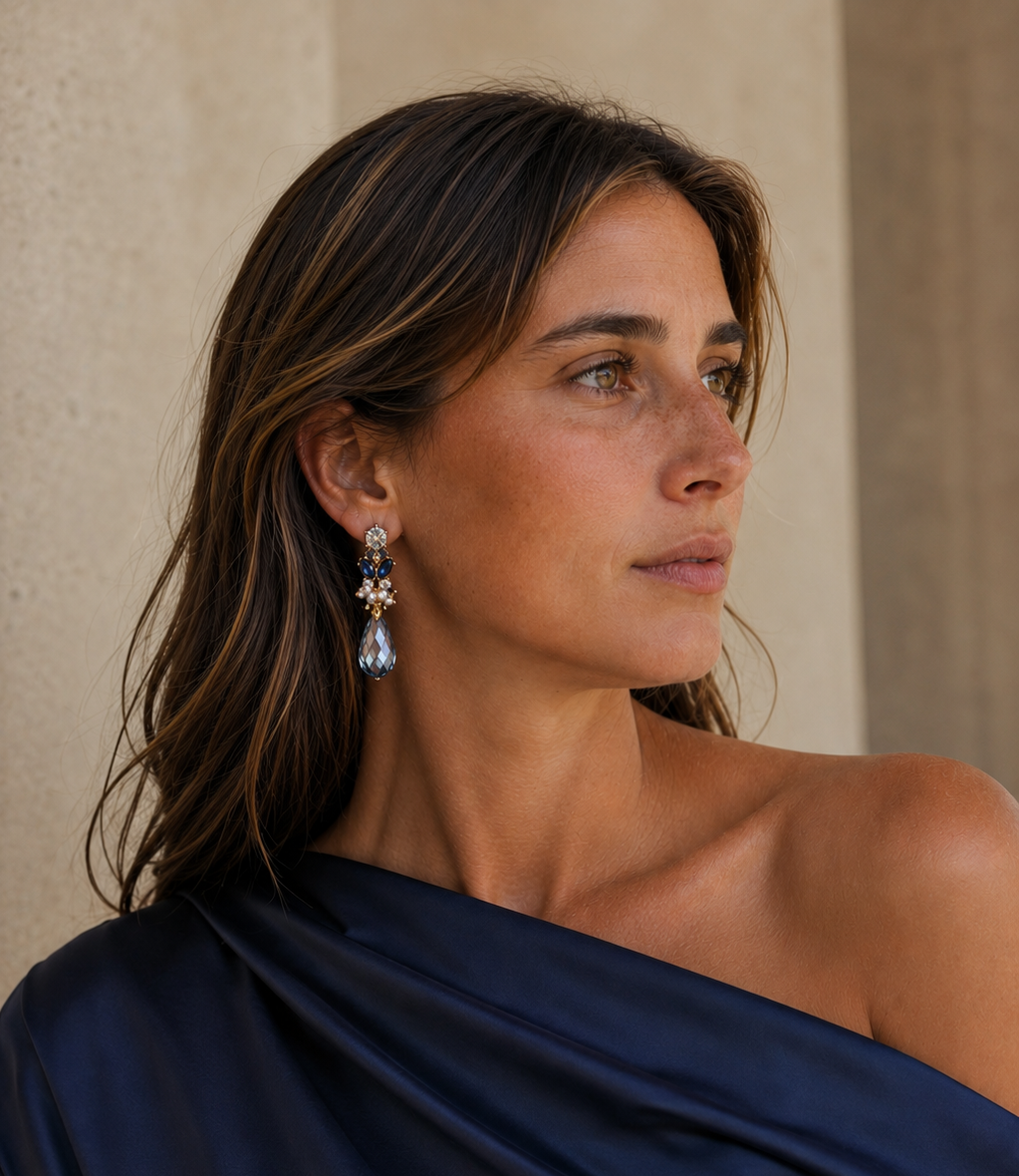 Aros Inés Azul